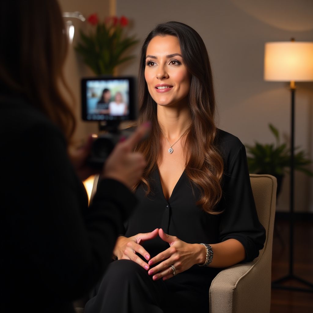 TV interview beauty expert